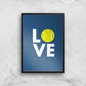 Love Tennis Art Print