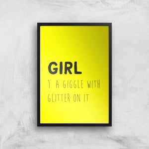 Girl Definition Art Print