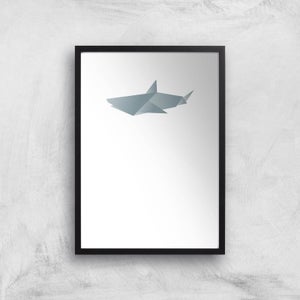 Origami Shark Art Print