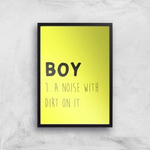Boy Definition Art Print