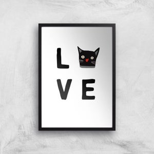 Cat Love Art Print