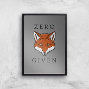 Zero Fox Given Art Print