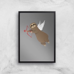 Sloth Cupid Art Print