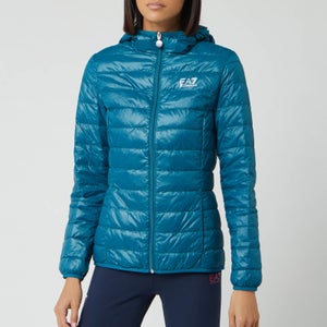 Emporio Armani EA7 Women's Train Core Lady Light Down Packable Jacket - Blue Coral