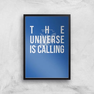 The Universe Is Calling Schematic Art Print