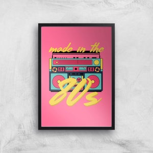 Made In The 80s Boombox Art Print