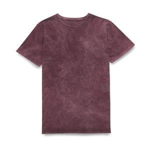 Acid Wash T-Shirt - Burgundy