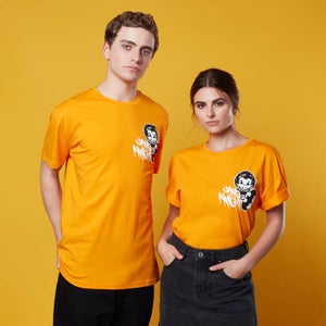 Batman Graffiti Print Oversized T-Shirt - Orange