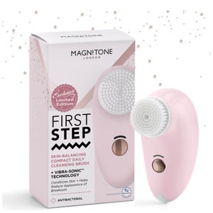 MAGNITONE London Limited Edition First Step Vibra-Sonic Skin-Balancing Compact Cleansing Brush - Pink and Gold