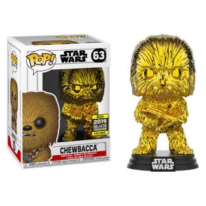 Star Wars Gold Chrome Chewbacca EXC Pop! Vinyl Figure