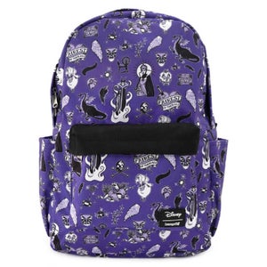 Loungefly Disney Villain Icons Aop Nylon Backpack