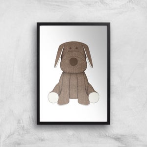 Brown Dog Teddy Art Print
