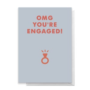 OMG You're Engaged! Greetings Card