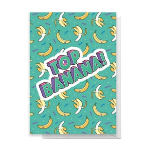 Top Banana! 90's Pattern Greetings Card
