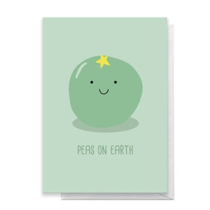 Peas On Earth Greetings Card