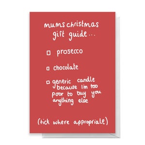 Mum's Christmas Guide Greetings Card
