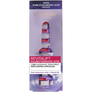 L'Oréal Paris Revitalift Filler with Hyaluronic Acid Replumping Ampoules 7 x 1.3ml
