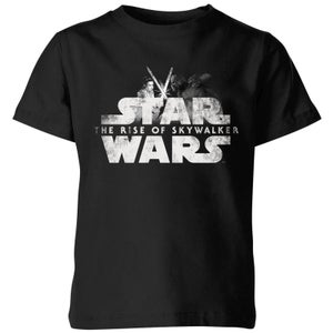Camiseta The Rise Of Skywalker Rey Kylo Battle para niño de Star Wars - Negro