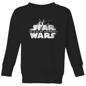 Star Wars The Rise Of Skywalker Rey + Kylo Battle Kids' Sweatshirt - Black