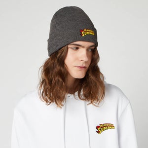 DC Superman Beanie Hat - Charcoal