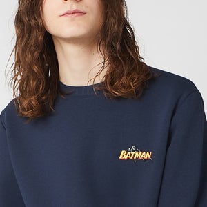 Sweat-shirt Unisexe DC Batman Brodé - Bleu Marine