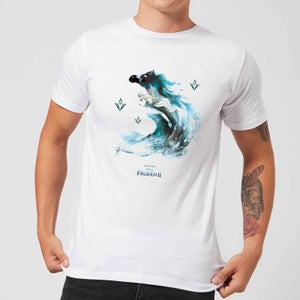 Frozen 2 Nokk Water Silhouette Men's T-Shirt - White