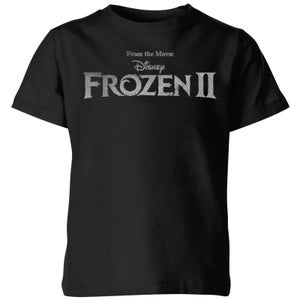 Frozen 2 Title Silver Kids' T-Shirt - Black