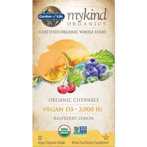 Organics Vegan D3 - Raspberry Lemon - 30 Chewables