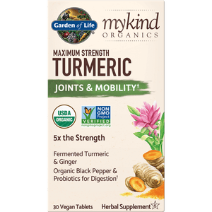 mykind Organics Maximum Kracht Kurkuma - 30 veganistische tabletten