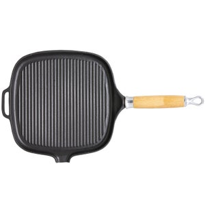 Chasseur Premium Square Grill Pan - Wooden Handle
