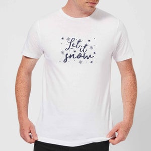 Let is Snow Flakes Men's T-Shirt - White