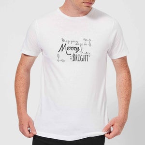 Merry & Bright Days Men's T-Shirt - White