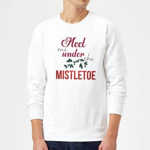 Meet me mistletoe Sweatshirt - White