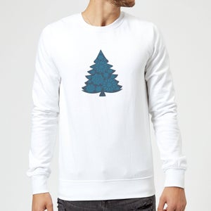 Snowflake tree Sweatshirt - White