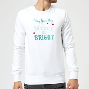 Merry & Bright Sweatshirt - White