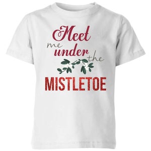Meet me mistletoe Kids' T-Shirt - White