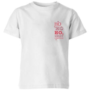 Ho Ho Ho Kids' T-Shirt - White