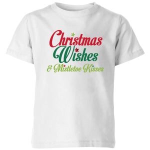 Mistletoe Kisses Kids' T-Shirt - White