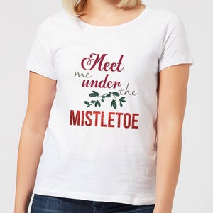 Meet me mistletoe Women's T-Shirt - White