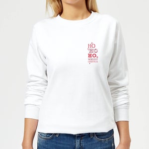 Ho Ho Ho Women's Sweatshirt - White