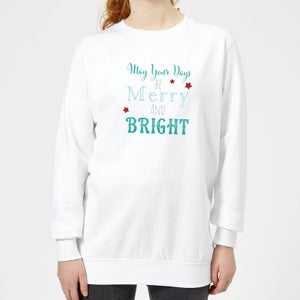 Merry & Bright Women's Sweatshirt - White
