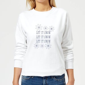 Let it Snow Women's Sweatshirt - White