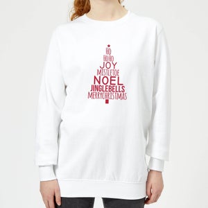 Text Tree Women's Sweatshirt - White