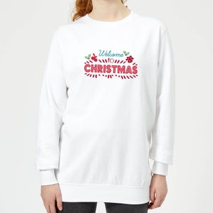 Welcome to Christmas Women's Sweatshirt - White
