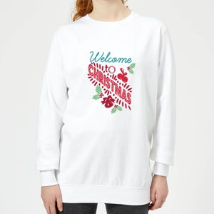Welcome Women's Sweatshirt - White