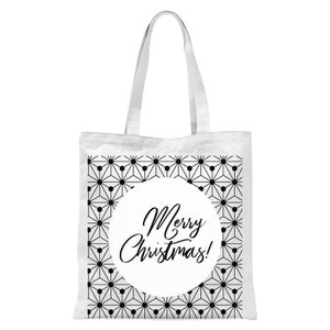 Merry Christmas Tote Bag - White