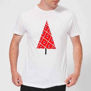 Spotty Christmas Tree Men's T-Shirt - White