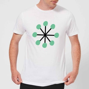 Green Star Men's T-Shirt - White