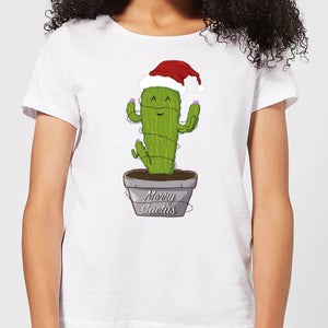 Merry Cactus Women's T-Shirt - White
