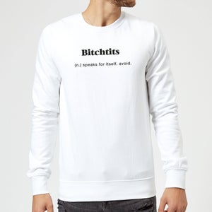 Bitchtits Sweatshirt - White